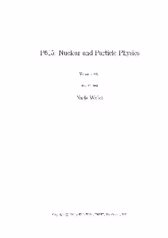 خرید و دانلود نسخه کامل کتاب Nuclear and Particle Physics