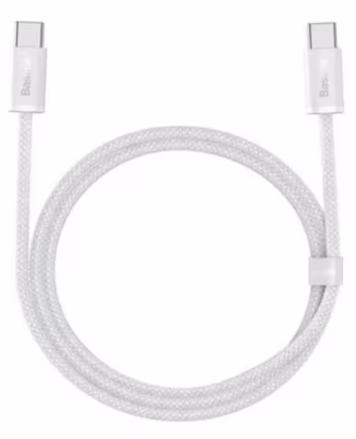 کابل شارژ USB-C به USB-C باسئوس - 1 متر - مدل CALD000202