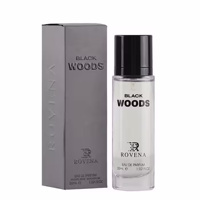 عطر 30 میل مردانه روونا مدل بلک وود رایحه وود مشکی