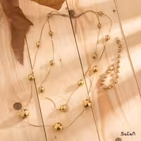 ست گردنبند و دستبند گوی