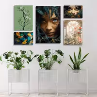 تابلو شاسی 3 تکه طرح گل کد 62565