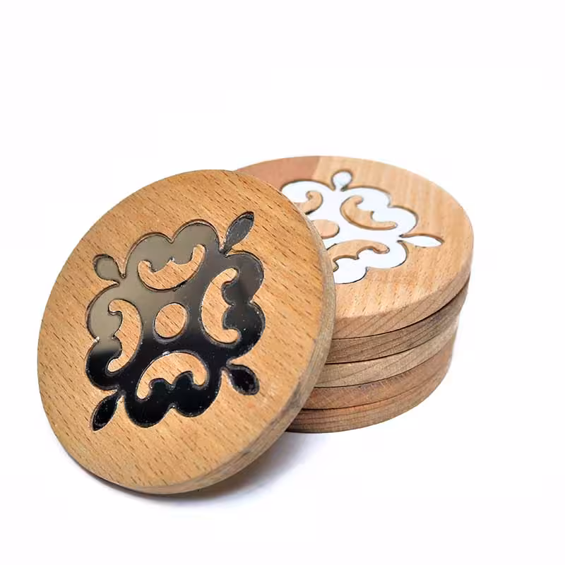 زیر لیوانی چوبی ریور بسته 6 عددی کد 5908