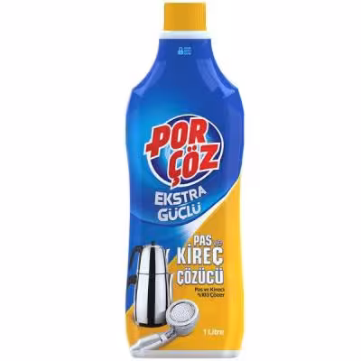 مایع جرم گیر پورچوز porcoz مدل EKSTRA GUCLU مخصوص استیل حجم 1 لیتر