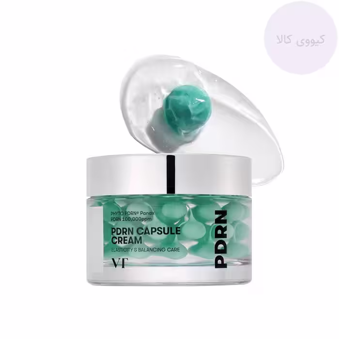 کرم کپسولی PDRN 100 وی تی کازمتیک Vt Cosmetics جوانساز درخشان کننده و آبرسان