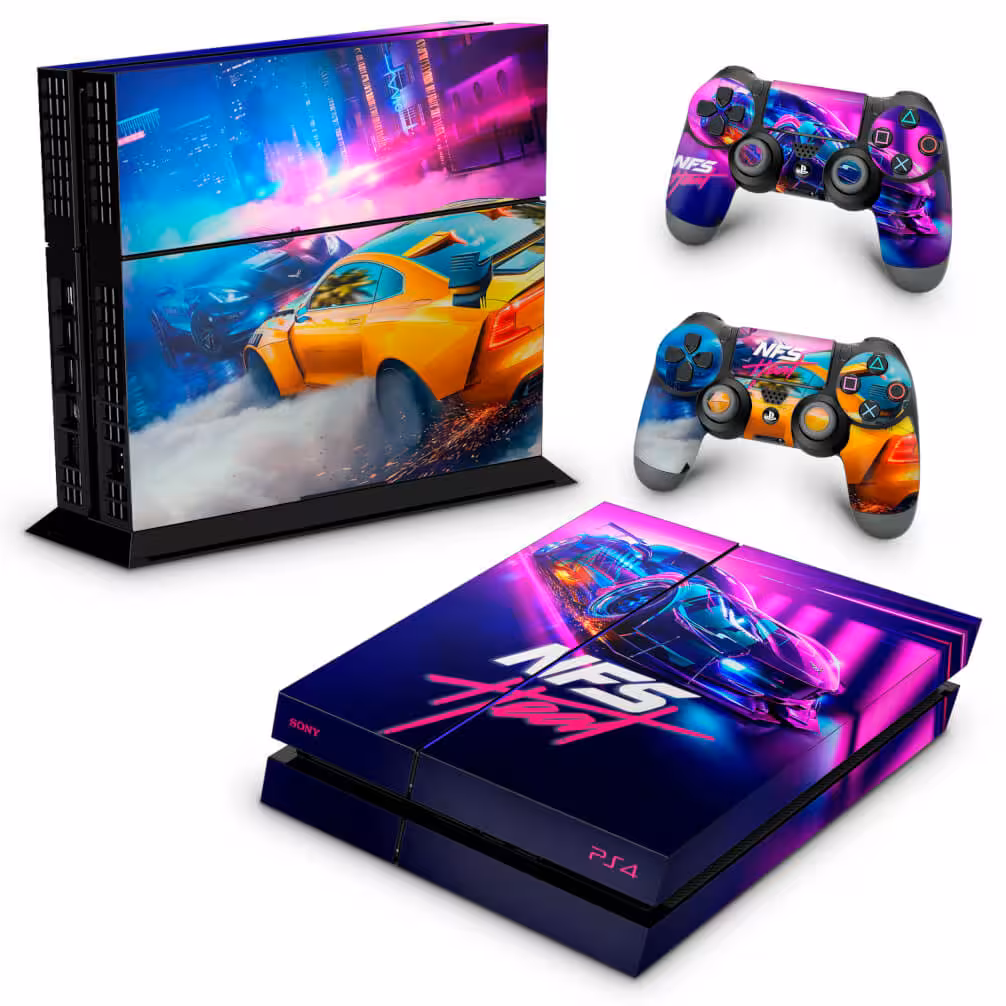 پلی استیشن 4 فت 500 گیگ کپی خور فول گیم انتخابی با دو عدد دسته کارکرده  با اسکین انتخابی