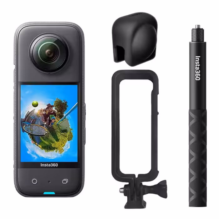 دوربین فیلم برداری ورزشی اینستا 360 مدل insta360 x3 به همراه لوازم جانبی