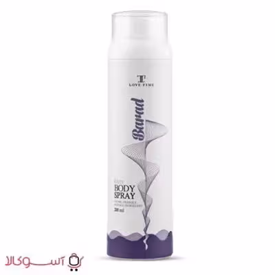 اسپری بدن مردانه لاو تایم مدل barad حجم 200 میل