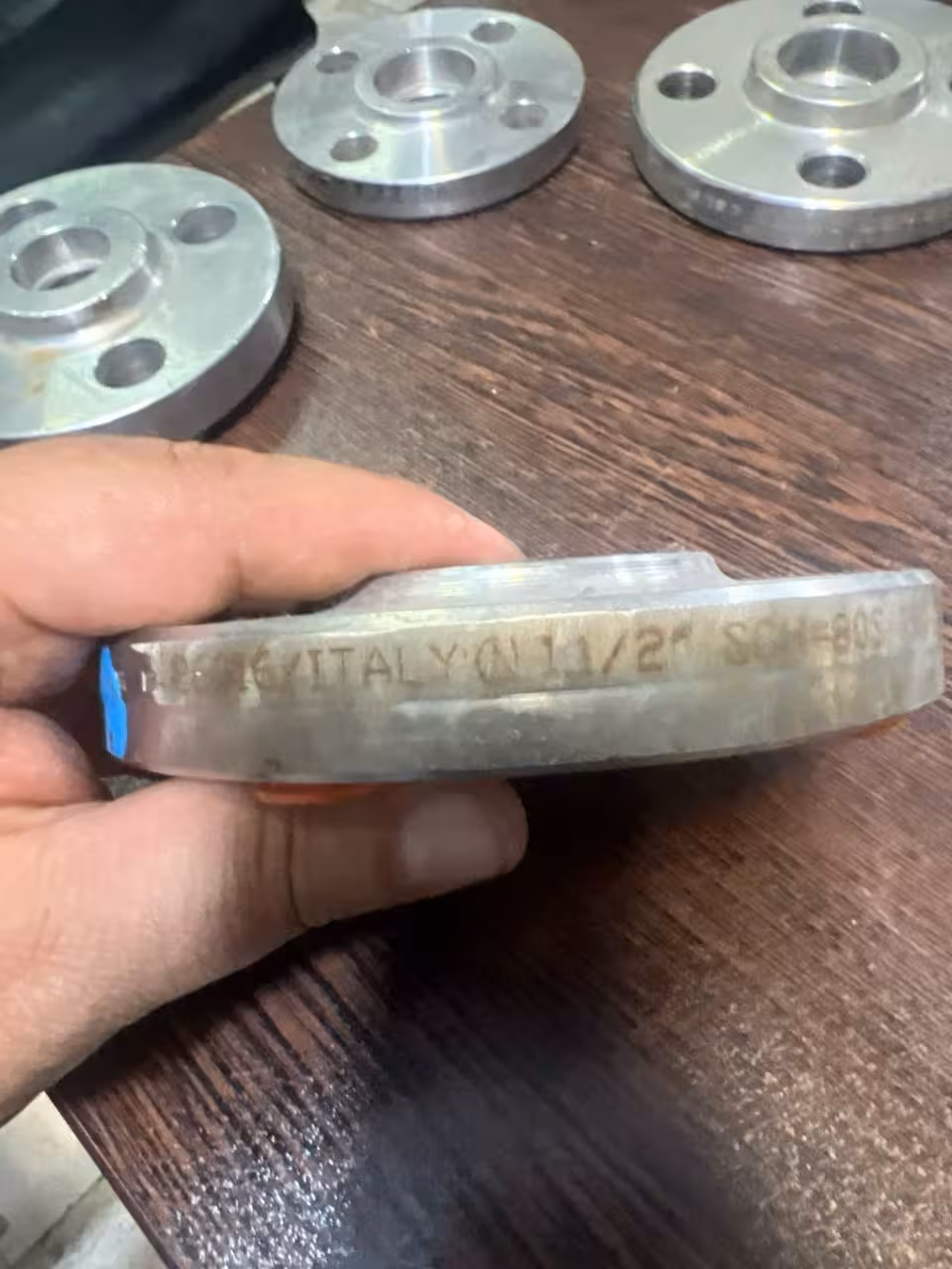 فلنج ساکت ولد استنلس استیل فورج RF  "1 1/2 کلاس 150 5.B16 رده 80S جنس SA/A182 F321 فابریک