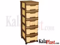 فایل 5 طبقه لارج ساده ناصر پلاستیک کد 605L