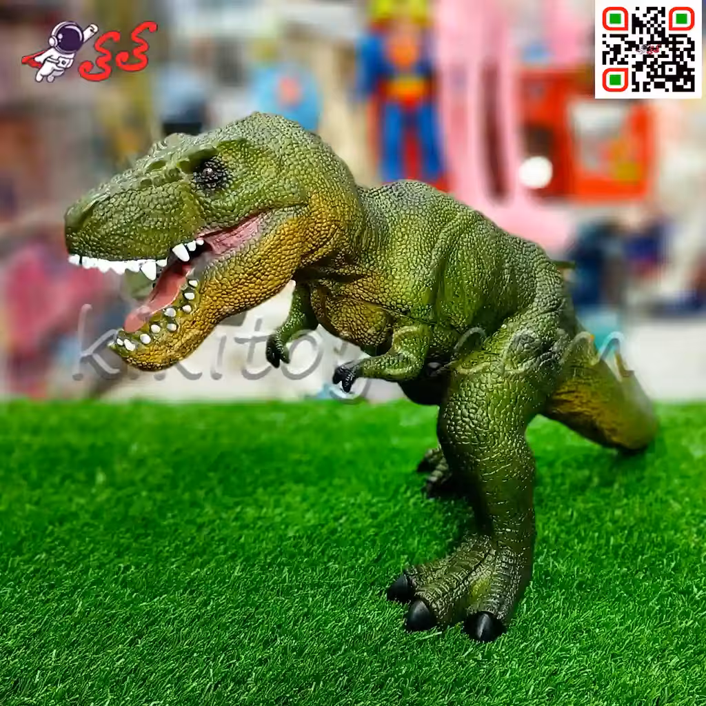 فیگور حیوانات دایناسور بزرگ تیرکس سبز  Tyrannosaurus X042