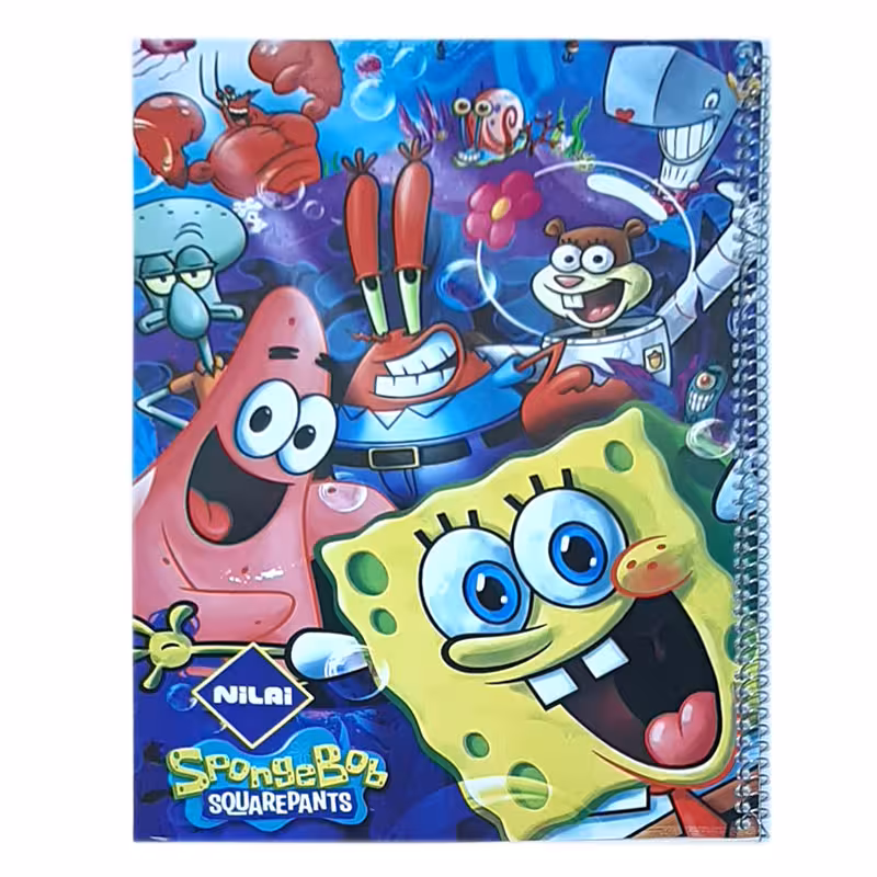 خرید دفتر نقاشی پسرانه A4 سیمی 50 برگ فانتزی جلد مقوایی نیلای