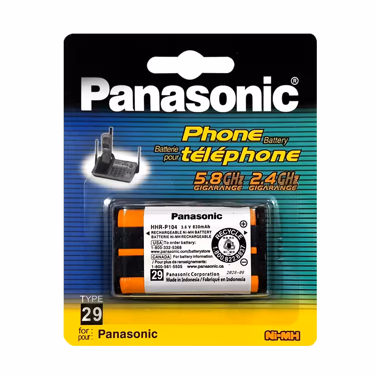 باتری تلفن بی سیم پاناسونیک مدل P104