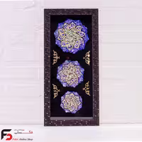 تابلو سه بشقاب میناکاری