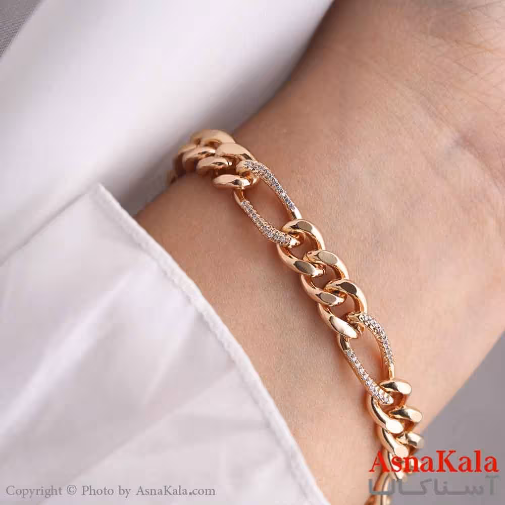 دستبند زنانه ترند برند ژوپینگ مدل کارتیر طلایی   کد DSB18717W