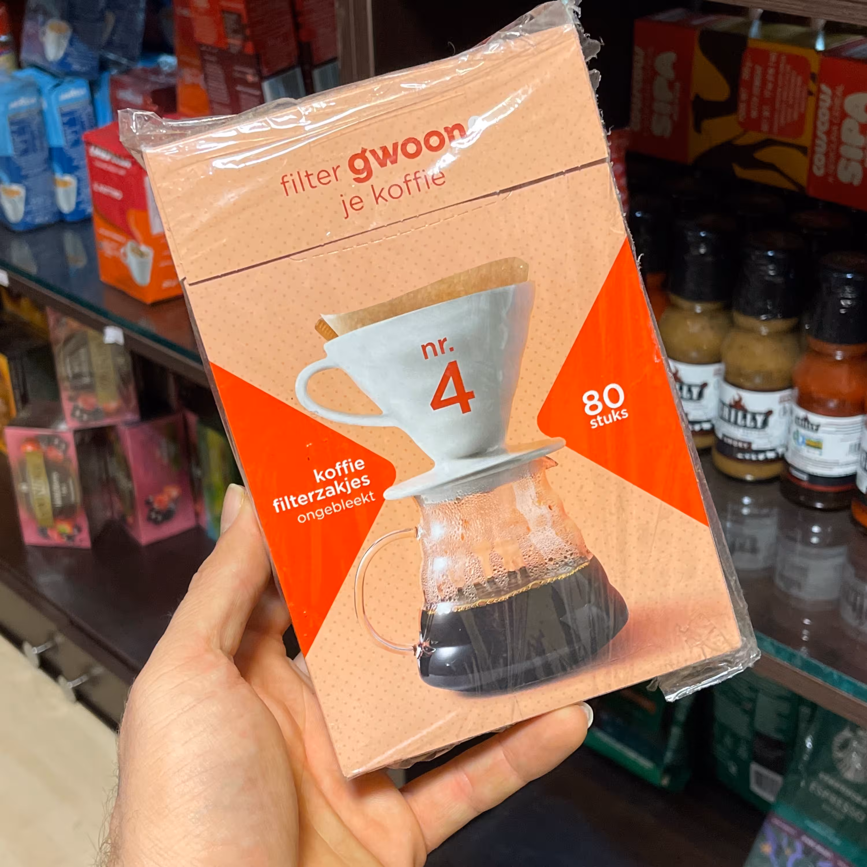 فیلتر قهوه gwoon آلمانی - فیلتر کاغذی قهوه 80تایی