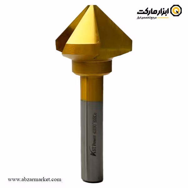 مته خزینه مخروطی ای اس تی پاور کبالت HSSCO 5% زاویه 90 درجه