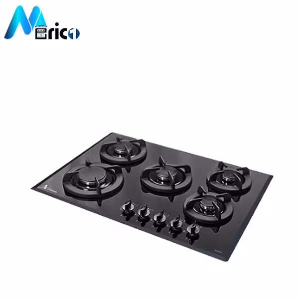 گاز رومیزی اخوان کد G8 پنج شعله شیشه مشکی