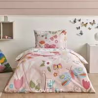 روتختی دخترانه صورتی طرح پروانه مدل Young Butterfly