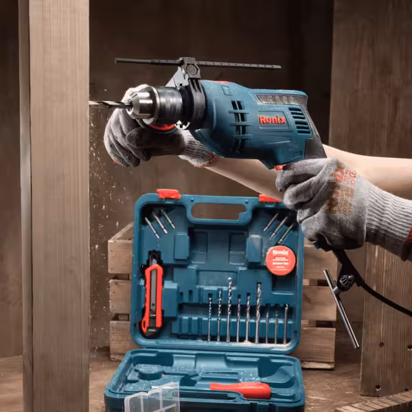 ست ترکیبی دریل برقی 33 پارچه رونیکس کد 8615