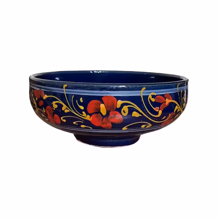 کاسه سفالی مدل سالاد خوری طرح نقاشی  کد GH بسته 6 عددی