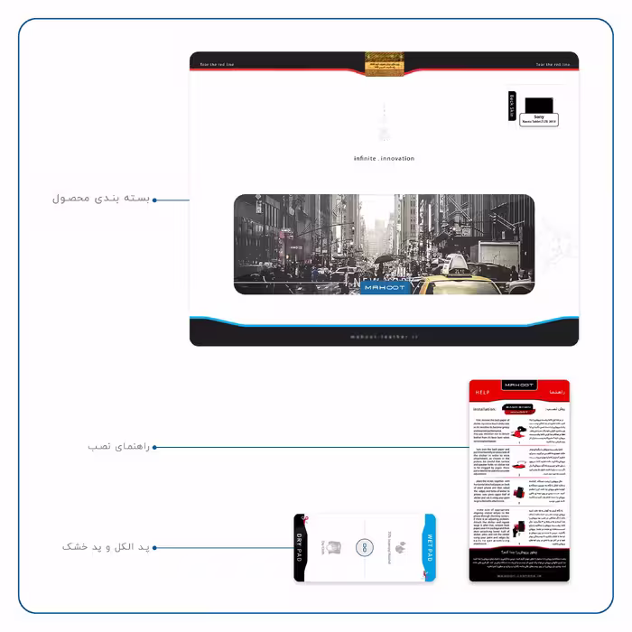 برچسب پوششی ماهوت مدل New York City مناسب برای تبلت سونی Xperia Tablet Z LTE 2013