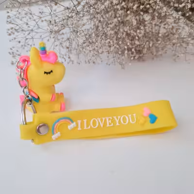 جاکلیدی مدل عروسکی طرح یونیکورن اسب تک شاخ کد 295