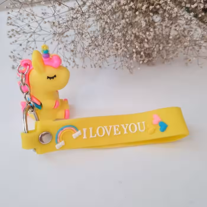 جاکلیدی مدل عروسکی طرح یونیکورن اسب تک شاخ کد 295