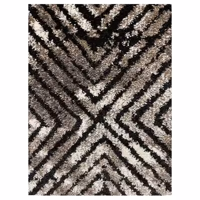 فرش ماشینی ساوین کد 4119 زمینه مشکی