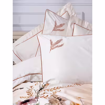 سرویس روتختی  کاتن باکس مدل Elite Bouquet Ekru دو نفره 6 تکه
