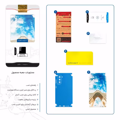 برچسب پوششی ماهوت مدل AZADI-Tower-FullSkin مناسب برای گوشی موبایل سامسونگ Galaxy S21 5G