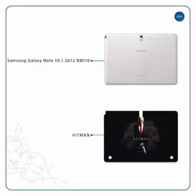 برچسب پوششی ماهوت مدل Hitman-Game مناسب برای تبلت سامسونگ Galaxy Note 10.1 2012 N8010