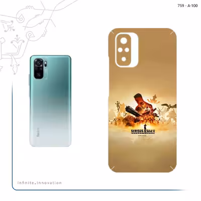 برچسب پوششی ماهوت مدل Serious Sam Game Series مناسب برای گوشی موبایل شیائومی Redmi Note 10s