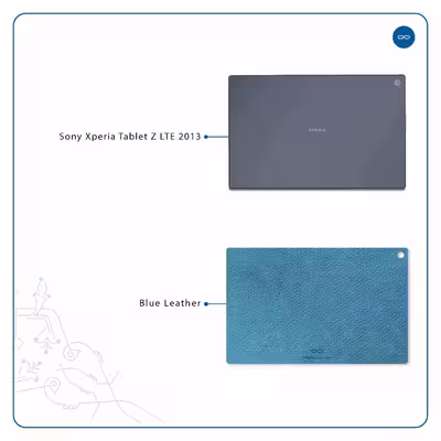 برچسب پوششی ماهوت مدل Blue-Leather مناسب برای تبلت سونی Xperia Tablet Z LTE 2013