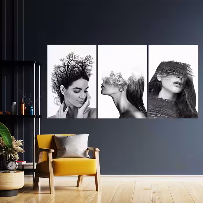 تابلو شاسی مدل double-exposure-GL-14 مجموعه 3 عددی