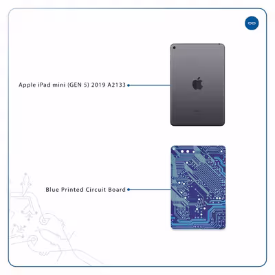 برچسب پوششی ماهوت مدل Blue Printed Circuit Board مناسب برای تبلت اپل iPad mini (GEN 5) 2019 A2133