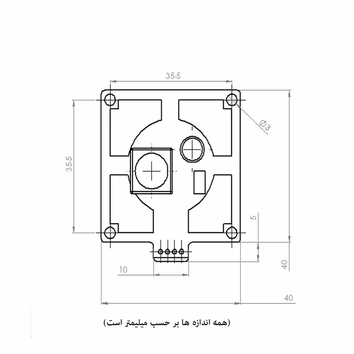 برد درایور 2 آمپر لیزر دیود کوثر فوتونیک مدل KPLDDv1.0