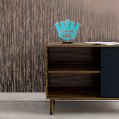چراغ رومیزی ریموت دار مدل THRONE-GL_TBL-GLASS