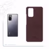 برچسب پوششی ماهوت مدل Matte-Dark-Brown-Leather مناسب برای گوشی موبایل شیائومی Redmi Note 10 Pro