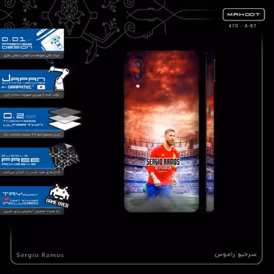 برچسب پوششی ماهوت مدل Sergio Ramos-FullSkin مناسب برای گوشی موبایل سامسونگ Galaxy M02