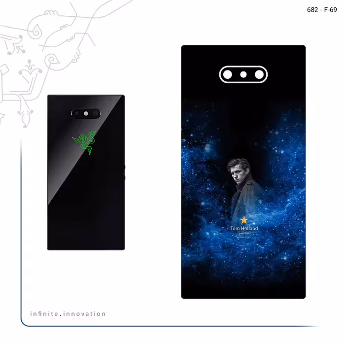 برچسب پوششی ماهوت مدل tom holland مناسب برای گوشی موبایل ریزر Phone 2