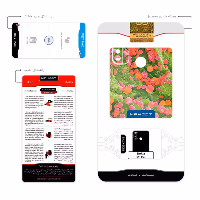 برچسب پوششی ماهوت مدل Atom Universe 3 مناسب برای گوشی موبایل نوکیا G11 Plus