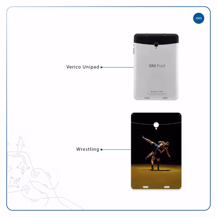برچسب پوششی ماهوت مدل Wrestling مناسب برای تبلت وریکو Unipad