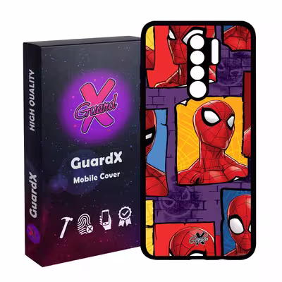 کاور گارد ایکس طرح مرد عنکبوتی مدل Glass10501 مناسب برای گوشی موبایل شیائومی Redmi 9/Redmi 9 Prime/Poco M2