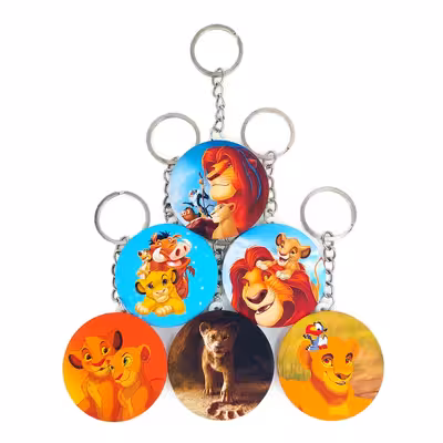 جاکلیدی خندالو مدل شیرشاه The Lion King کد 393B مجموعه 6 عددی