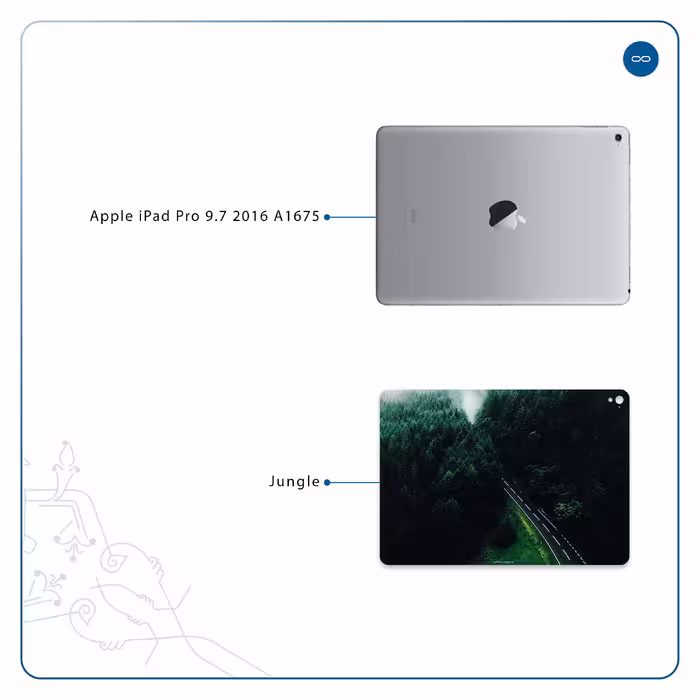 برچسب پوششی ماهوت مدل Jungle مناسب برای تبلت اپل iPad Pro 9.7 2016 A1675