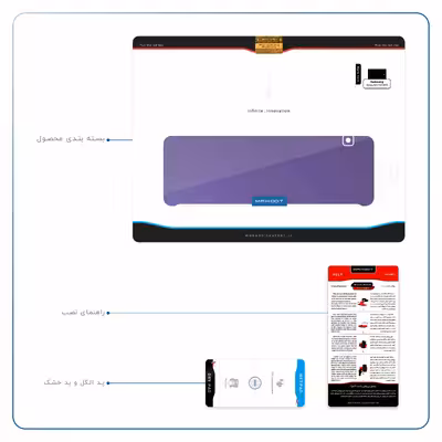 برچسب پوششی ماهوت مدل Matte-BlueBerry مناسب برای تبلت سامسونگ Galaxy Tab E 9.6 2015 T560