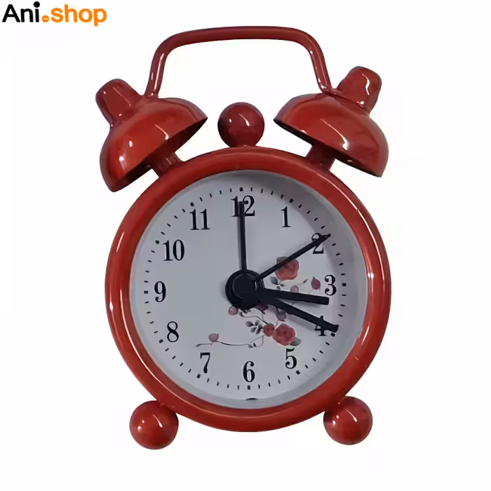 ساعت زنگی رومیزی فلزی