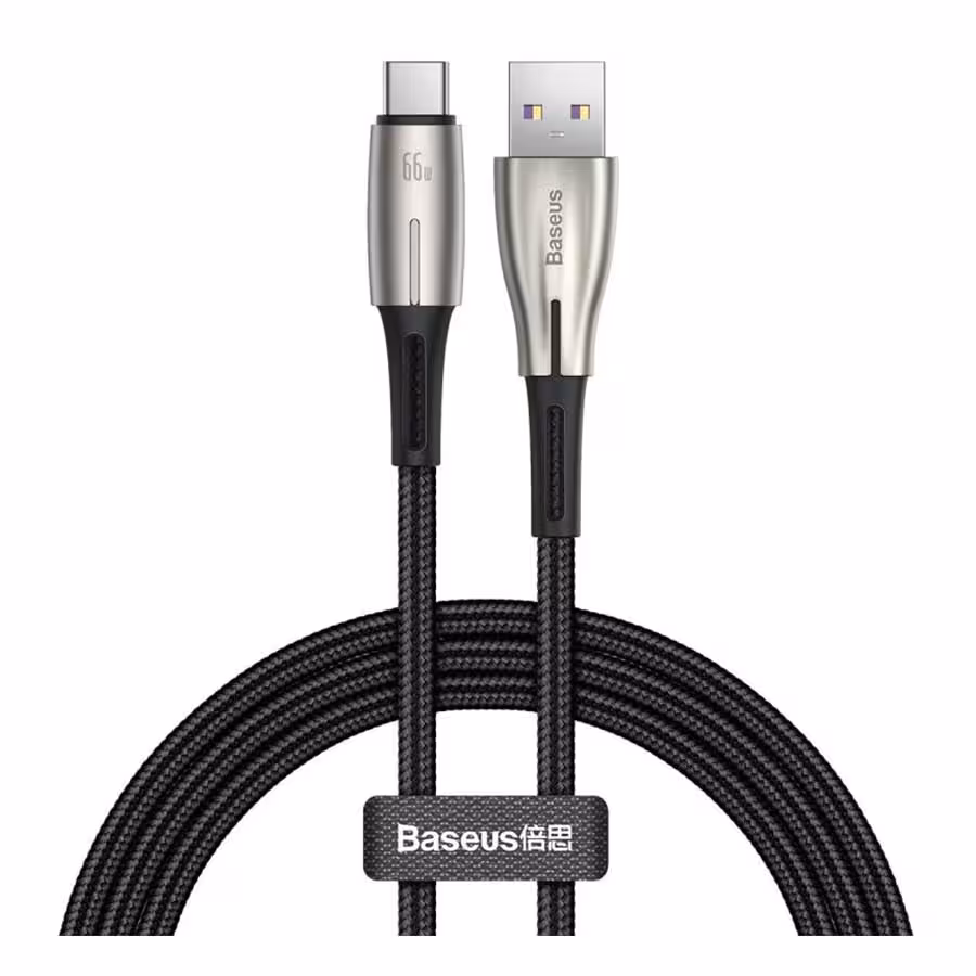 قیمت و خرید کابل تبدیل 2 متری USB به USB-C بیسوس مدل Water Drop CATSD-N01 | یاس ارتباط