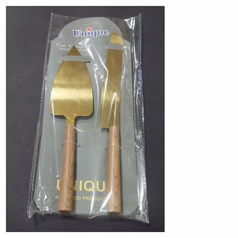 کارد و پالت دسته چوبی یونیک