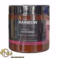 ماسک مو ده خاصیت آرگان و کراتین رینبو Rainbow حجم 500 میلی‌لیتر